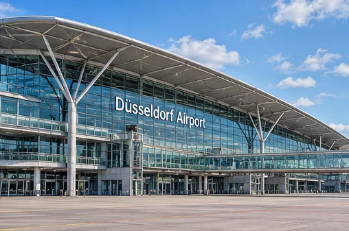 Luchthavenimpressie van Düsseldorf Airport
