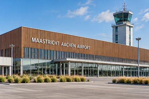 Luchthavenimpressie van Maastricht Aachen Airport