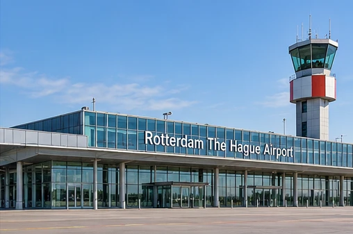 Luchthavenimpressie van Rotterdam The Hague Airport
