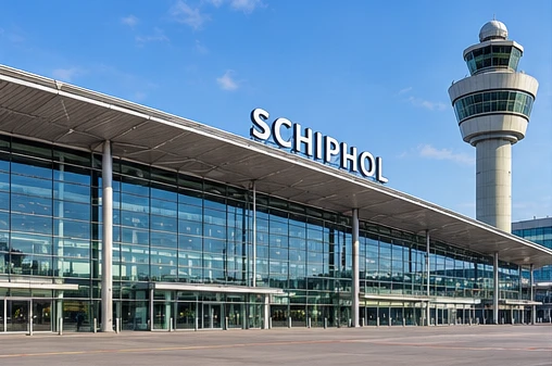Luchthavenimpressie van Schiphol